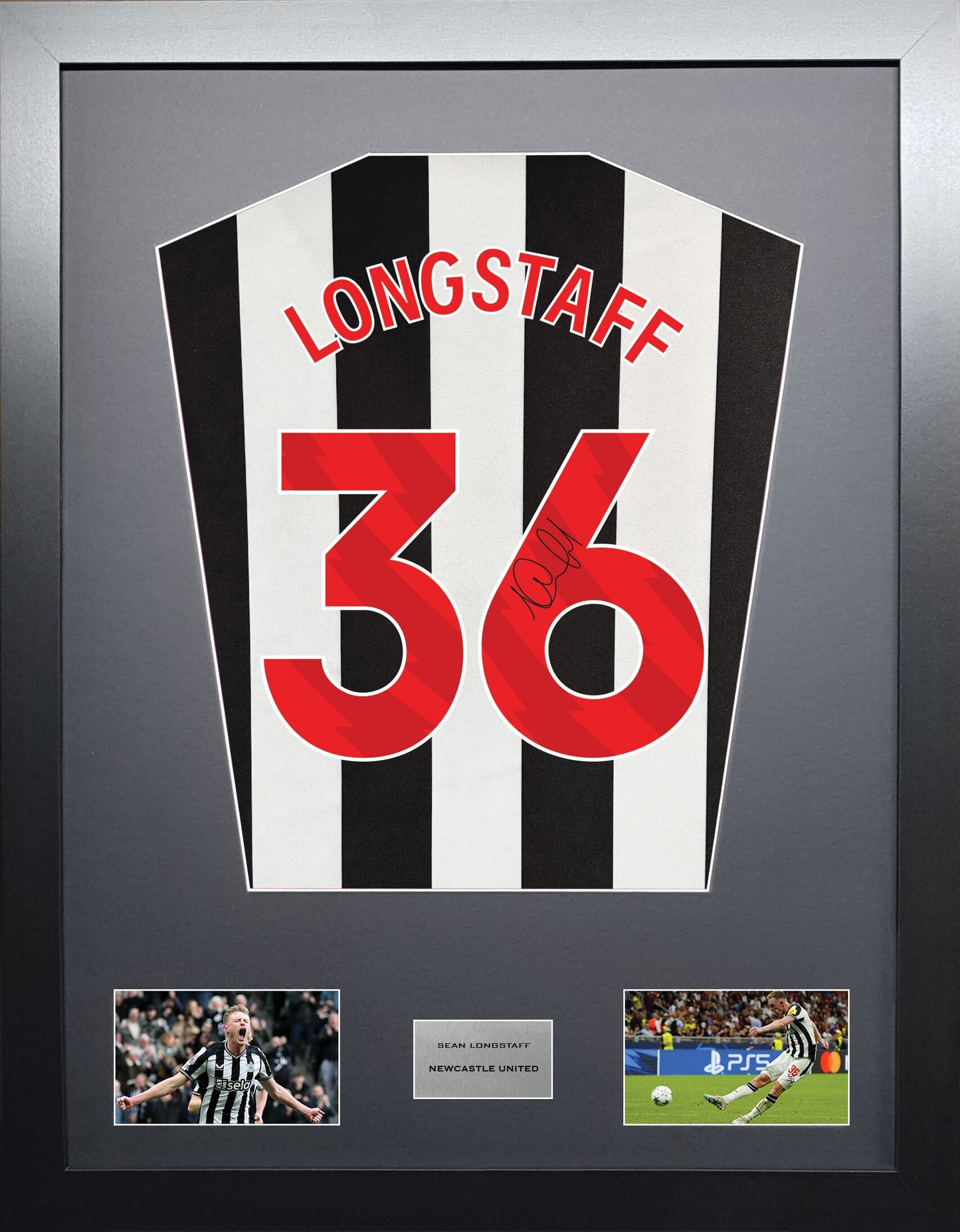 Sean Longstaff Newcastle United signed shirt display 2024 season