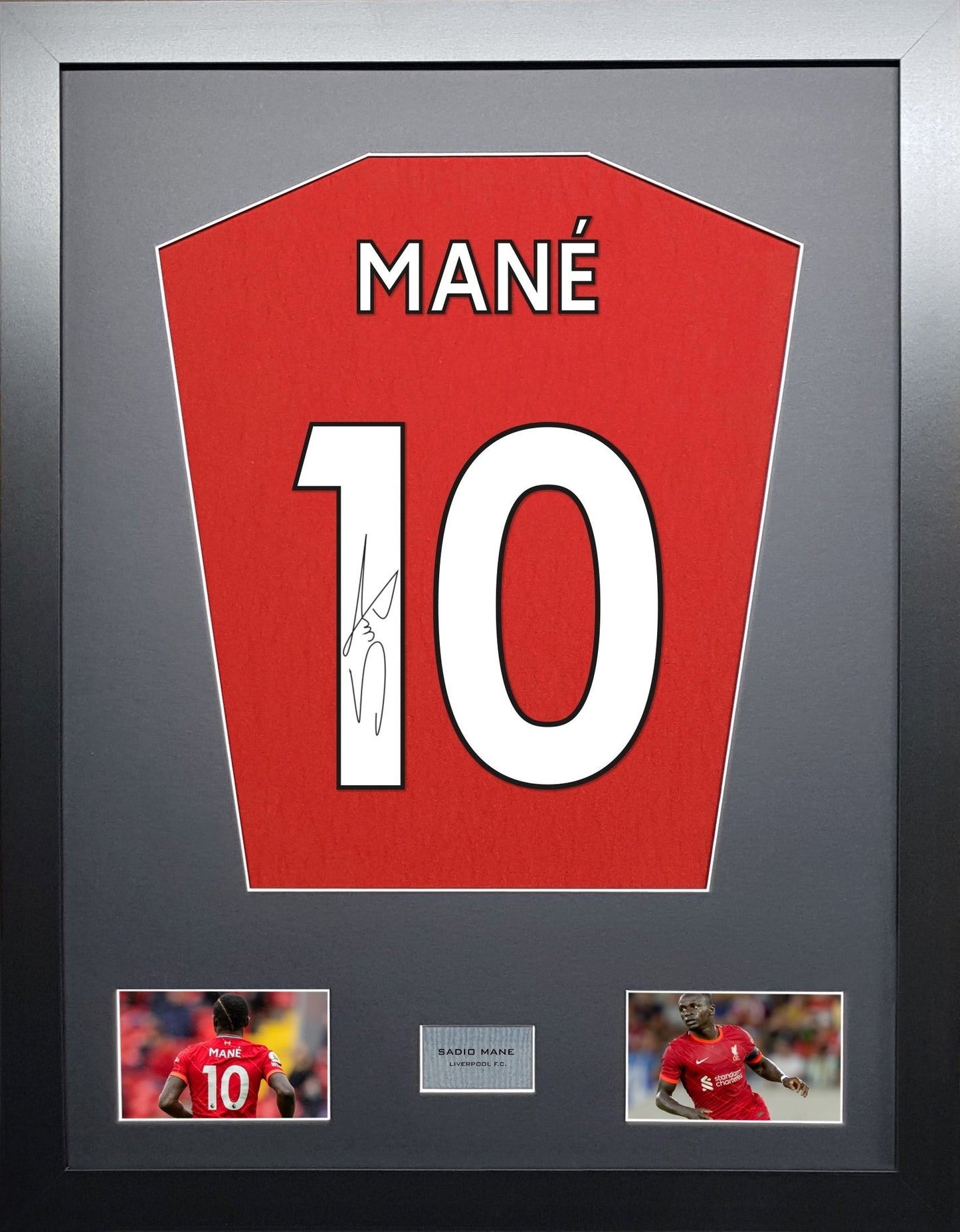 Sadio Mane Liverpool signed Shirt Frame