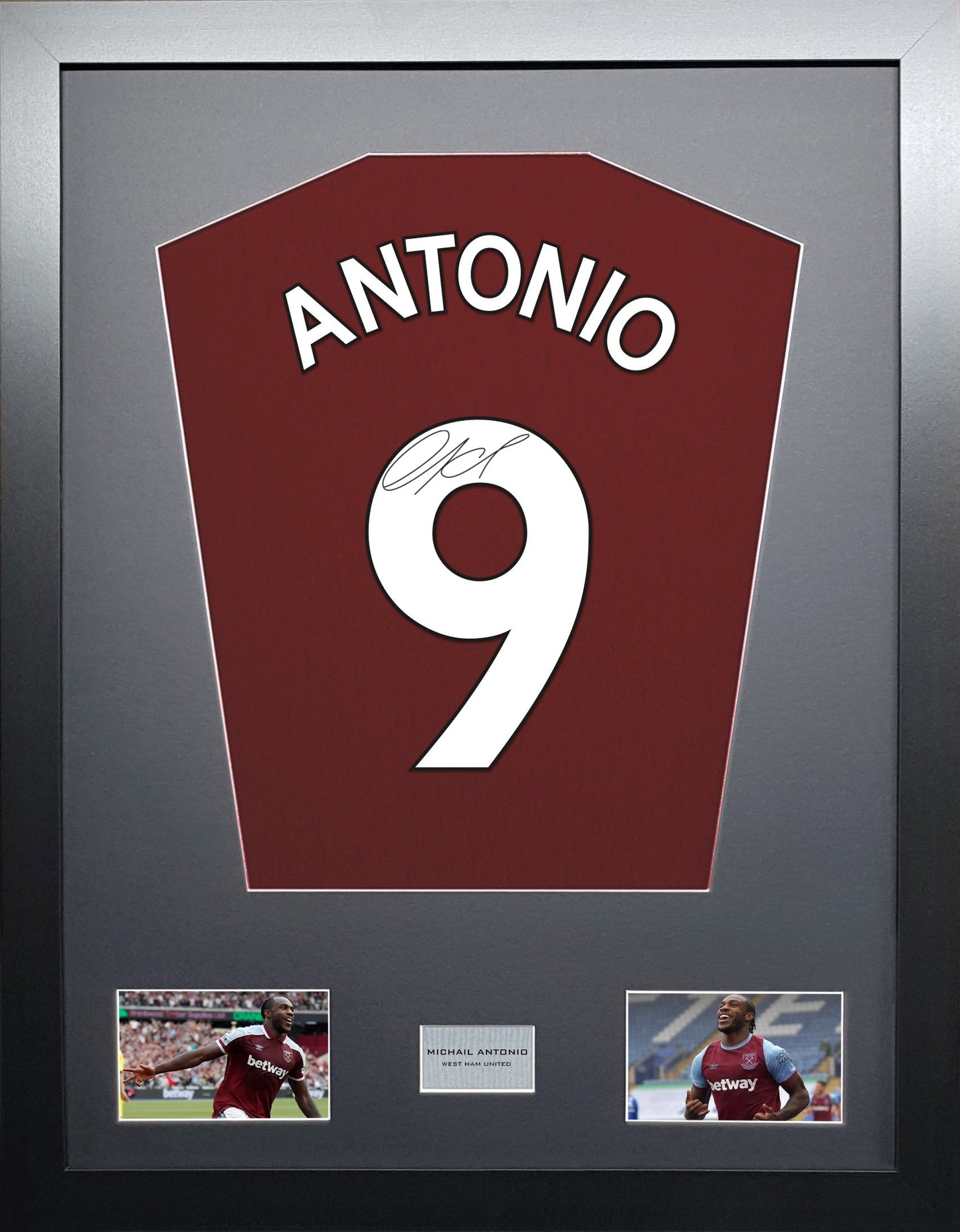 Michail Antonio West Ham signed Shirt Frame