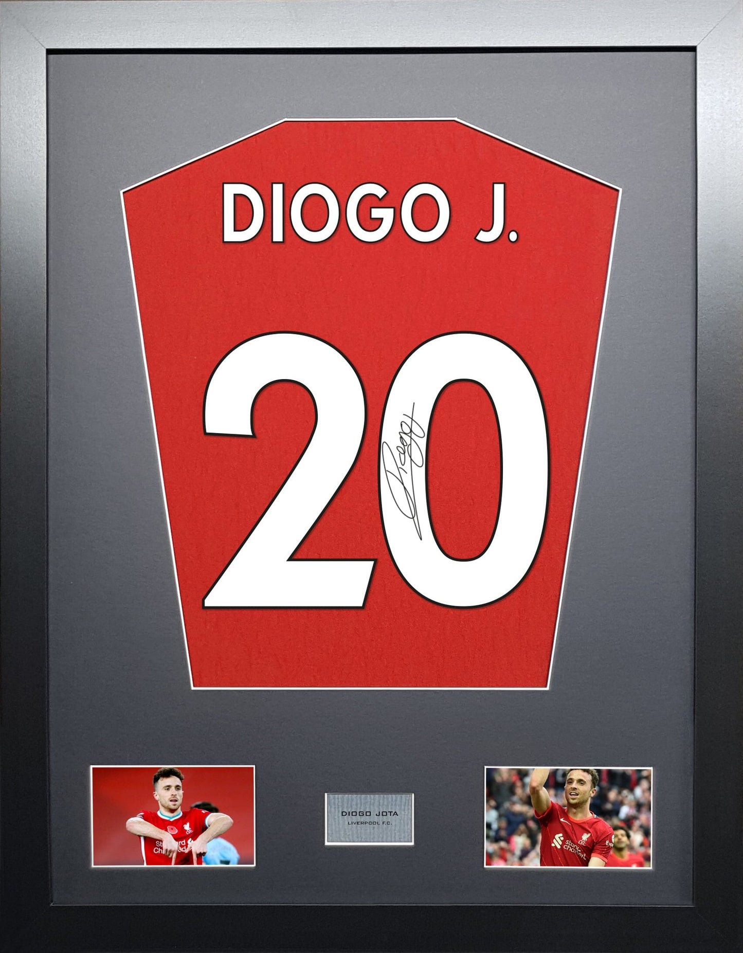 Diogo Jota Liverpool Signed Shirt Display