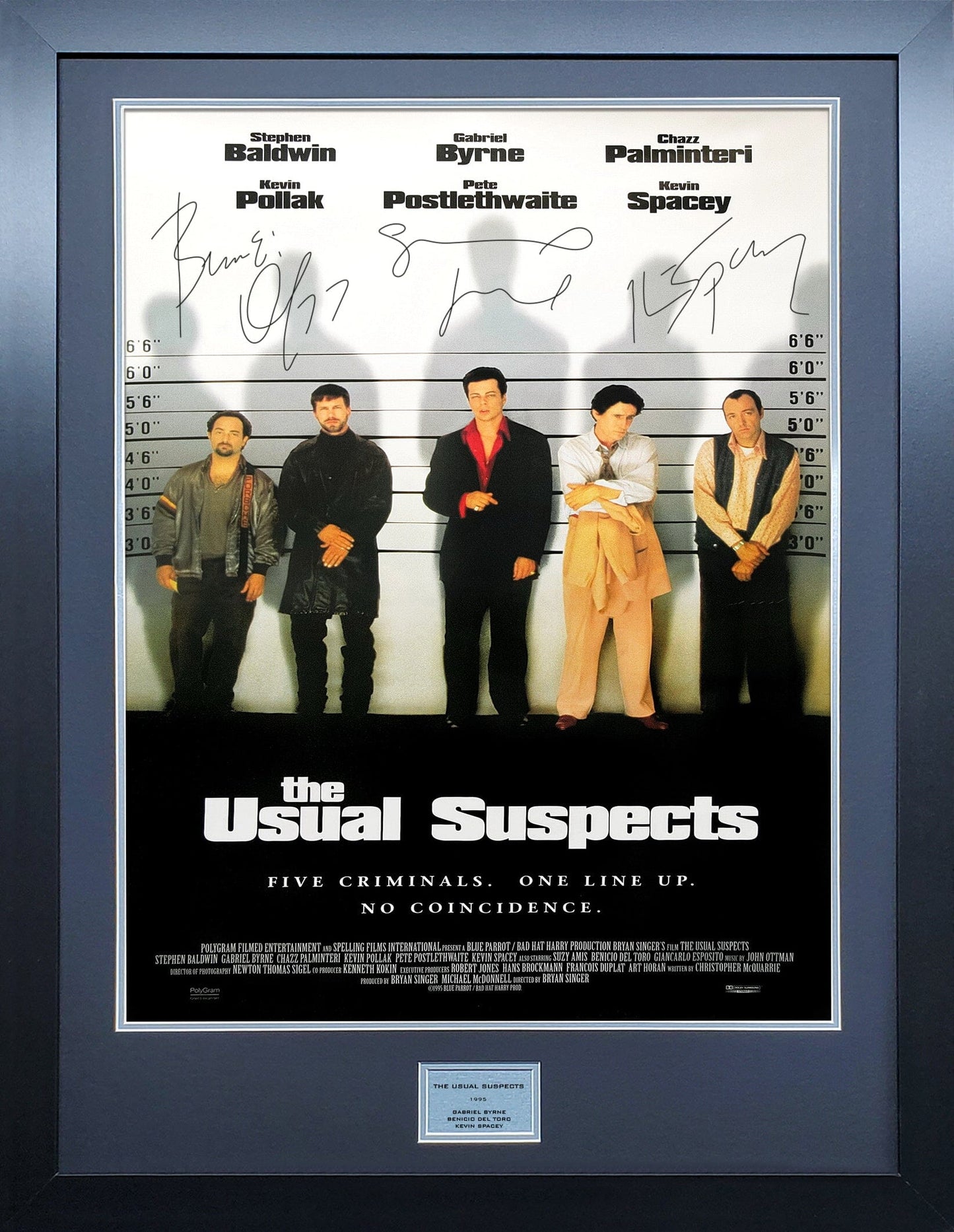 The usual Suspects Signed Movie Poster