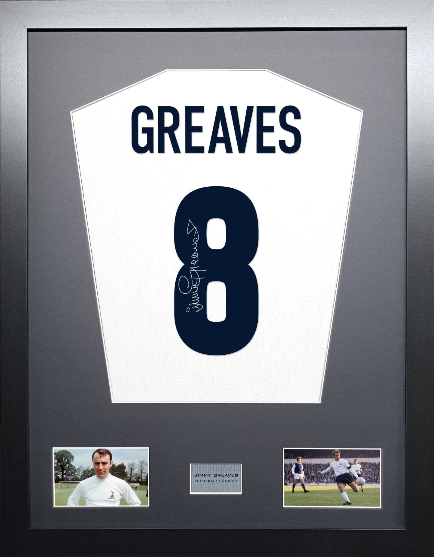 Jimmy Greaves Tottenham Signed Shirt Display