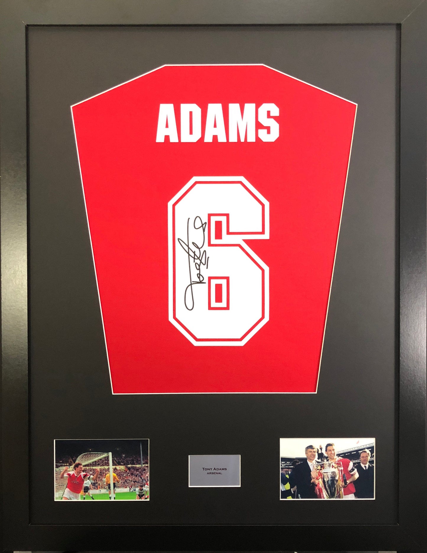 Tony Adams Arsenal Signed Shirt Display