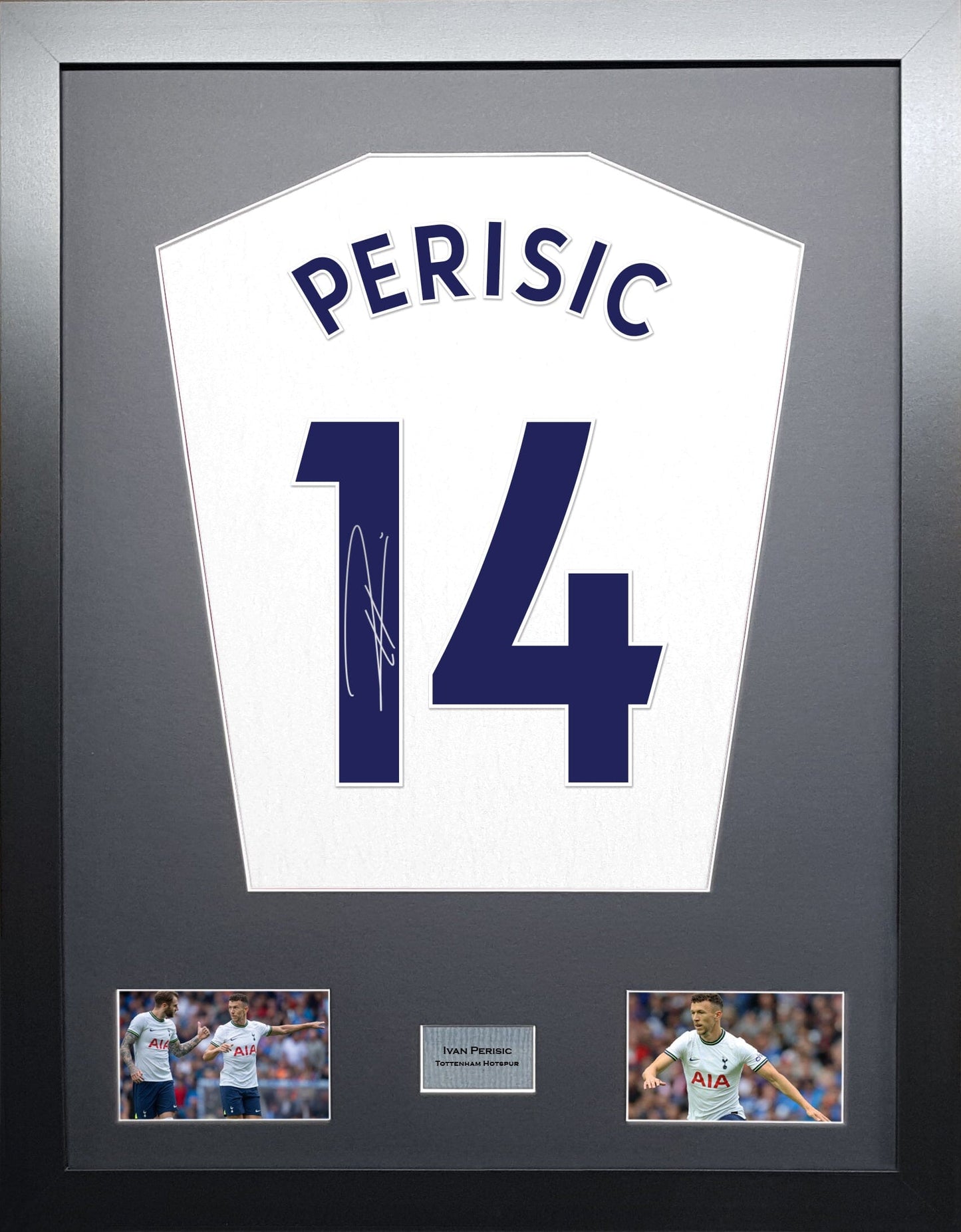 Ivan Perisic Tottenham Hotspur Signed Shirt Display