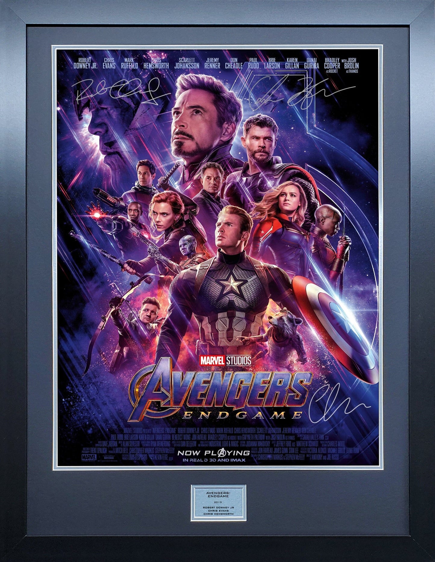 Avengers Endgame Signed Movie Poster