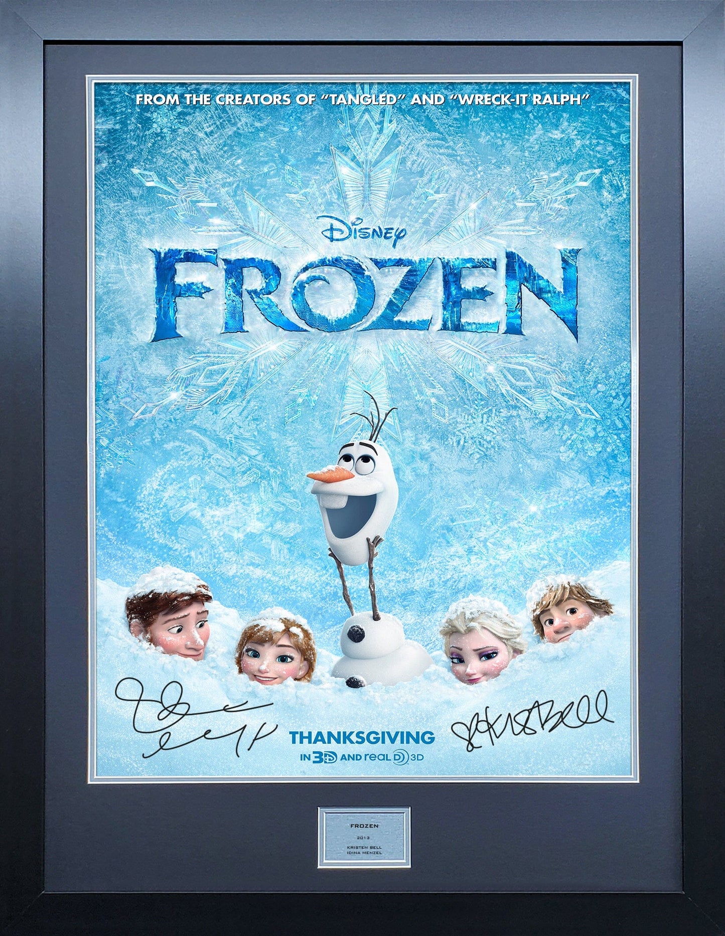 Frozen signed Movie Poster