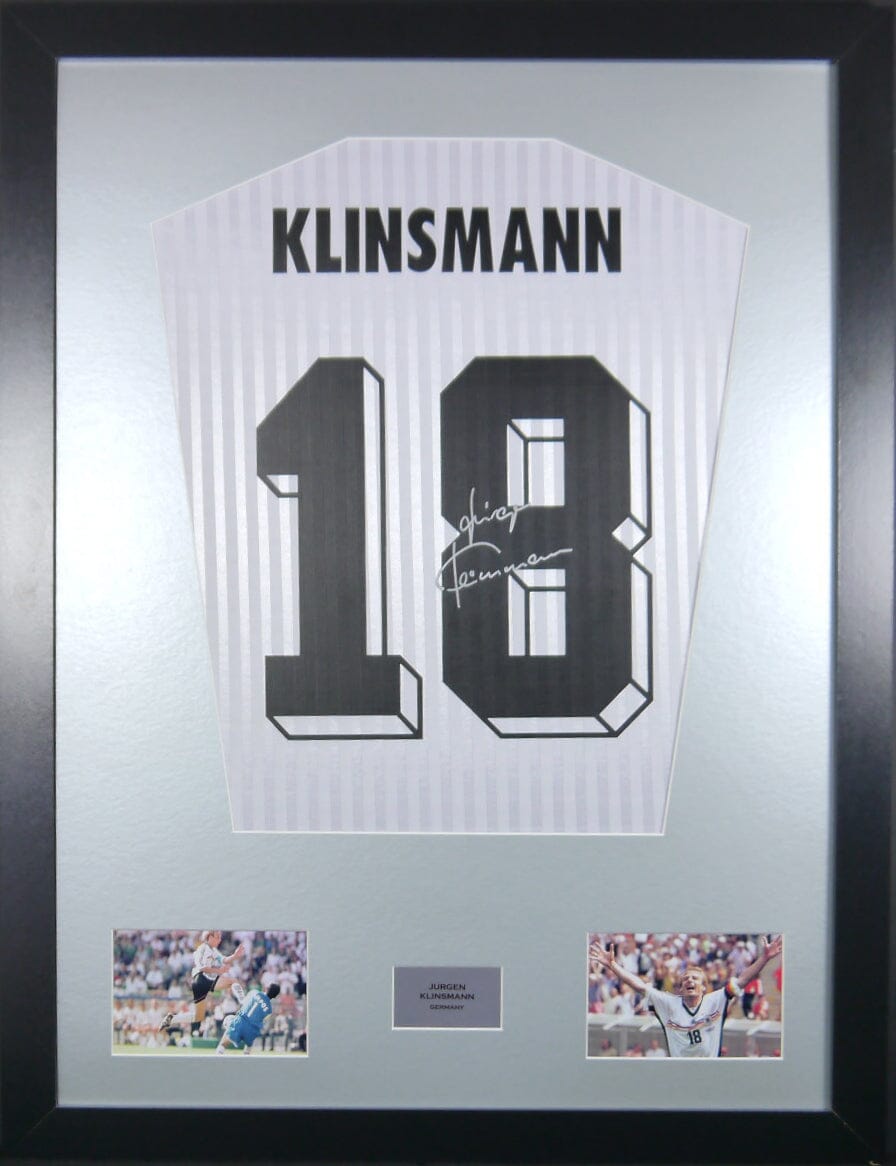 Jurgen Klinsmann Germany Signed Shirt Display