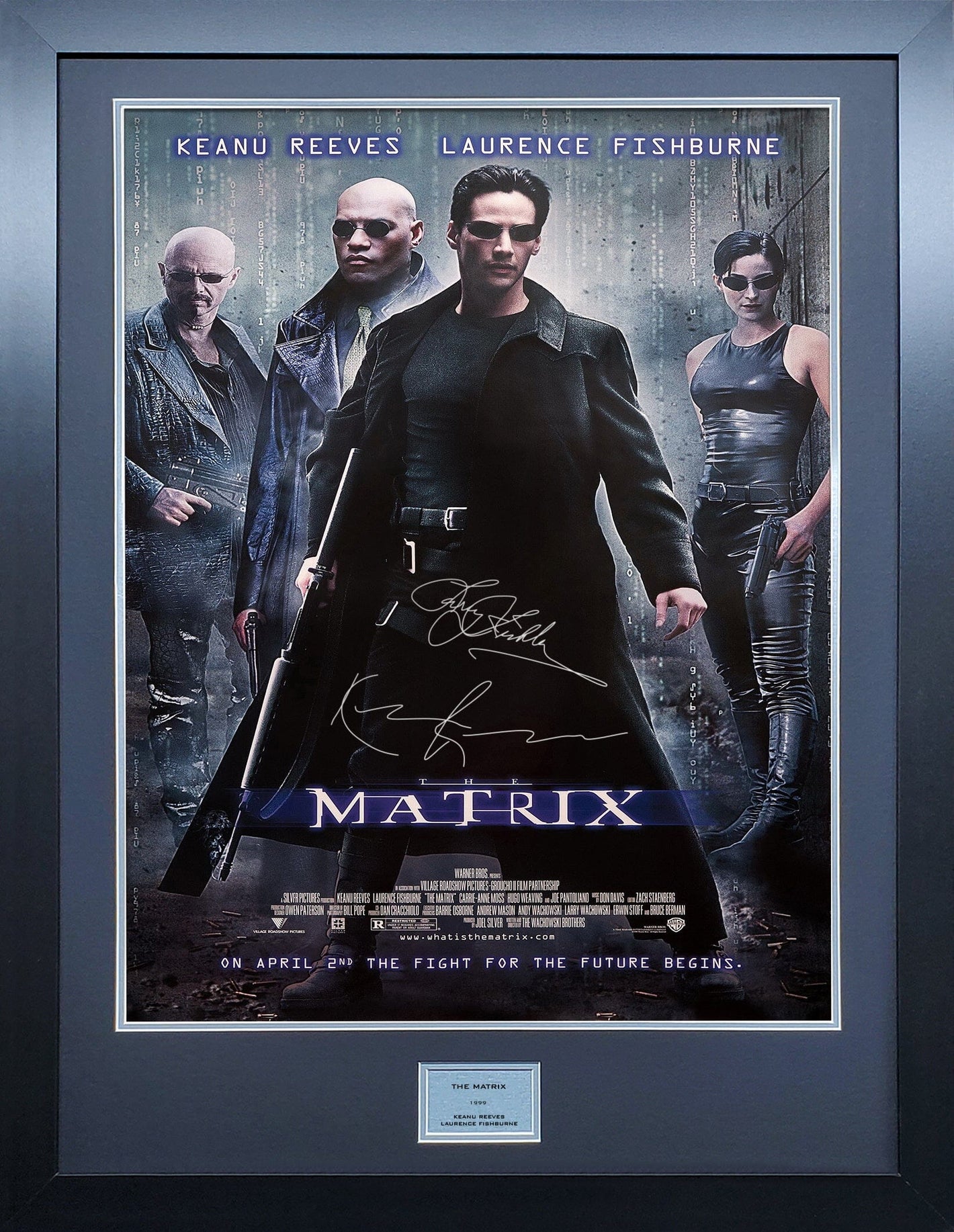 The Matrix Signed Movie Poster 