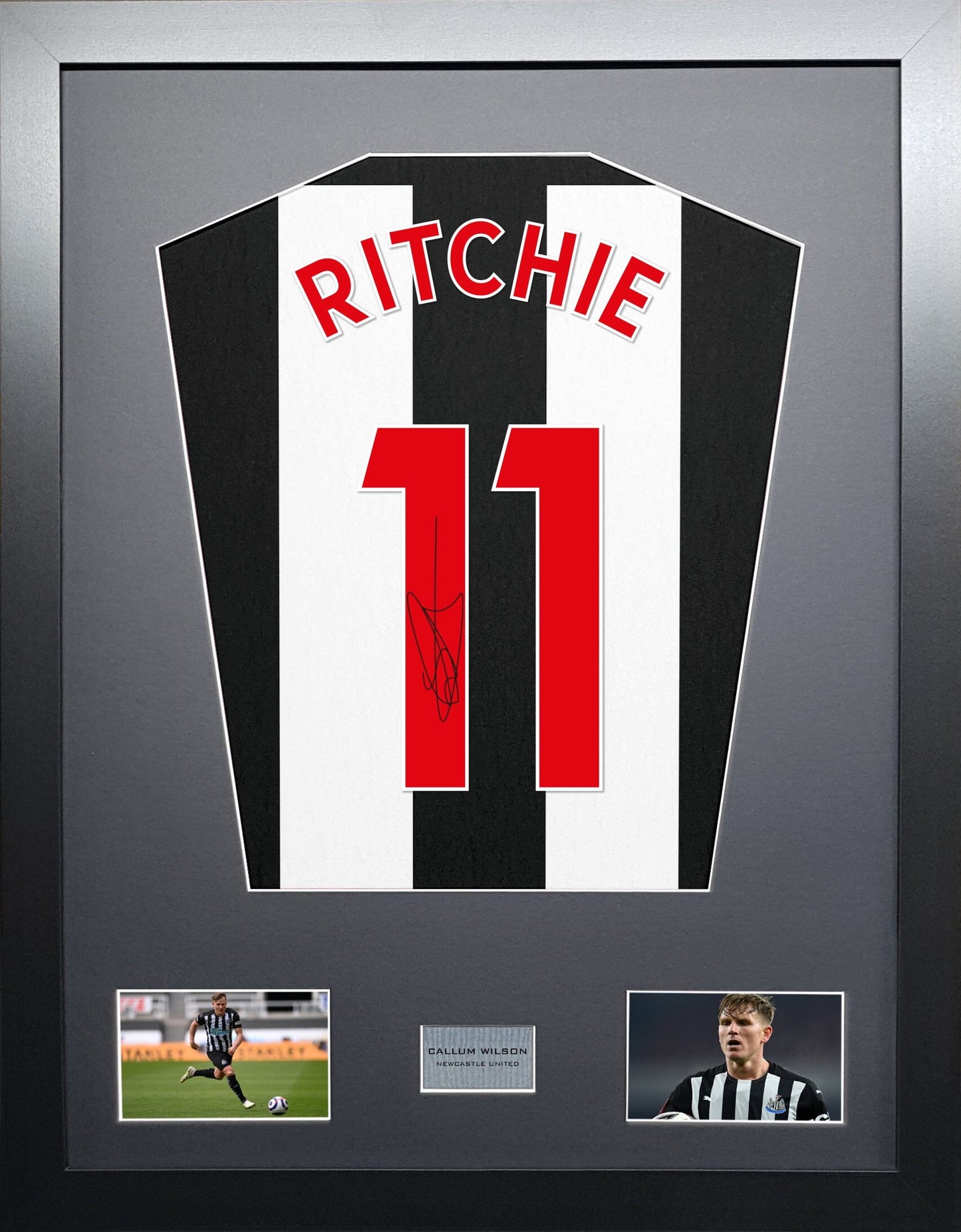 Matt Ritchie Newcastle United Signed Shirt Display