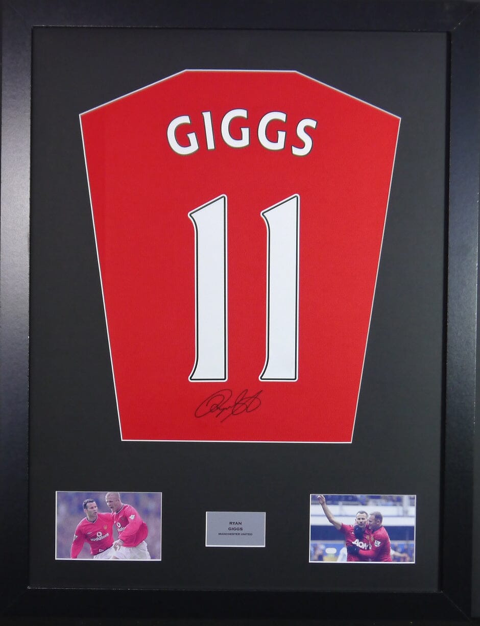 Ryan Giggs Manchester United Signed Shirt Display