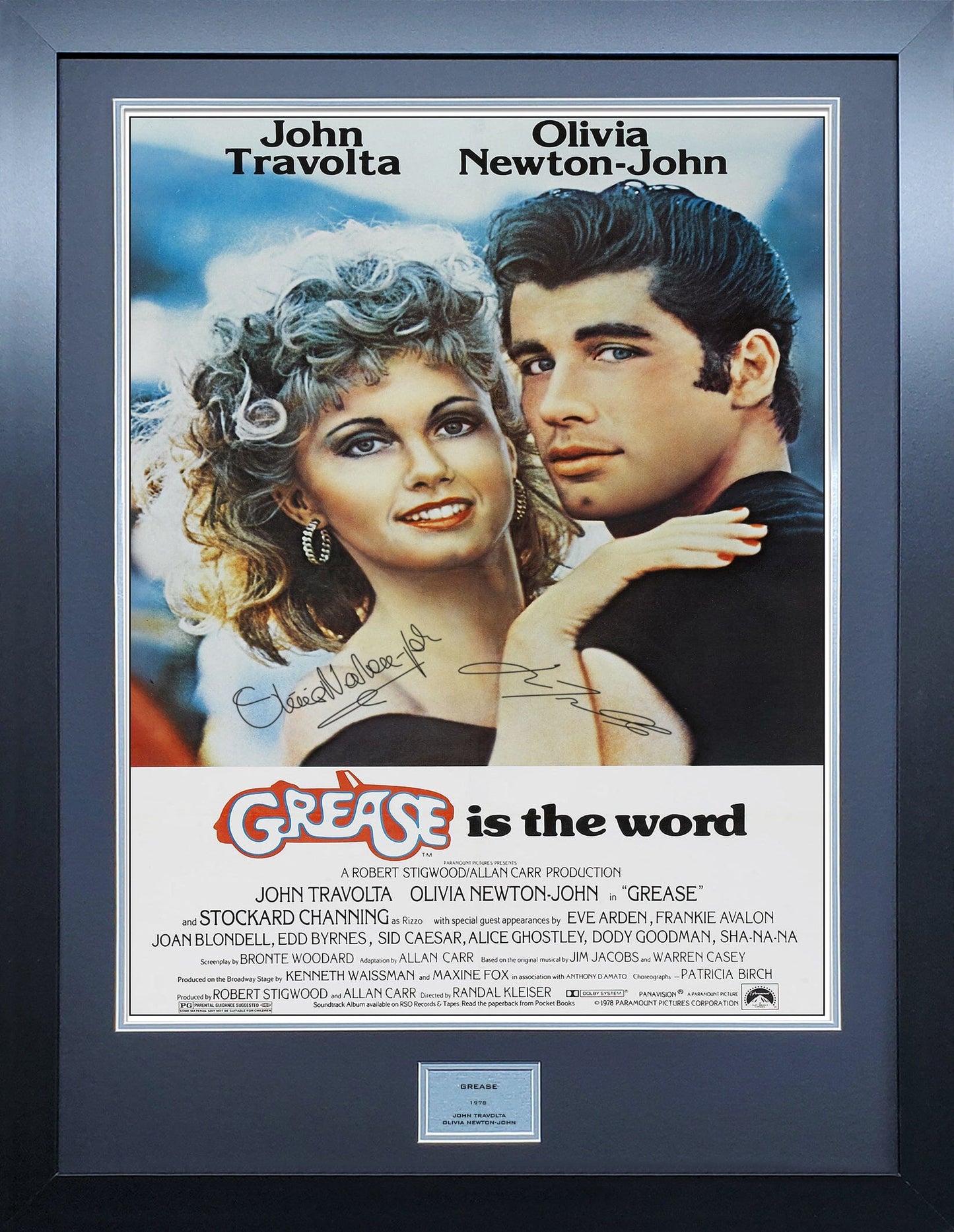 Grease Signed Movie Poster