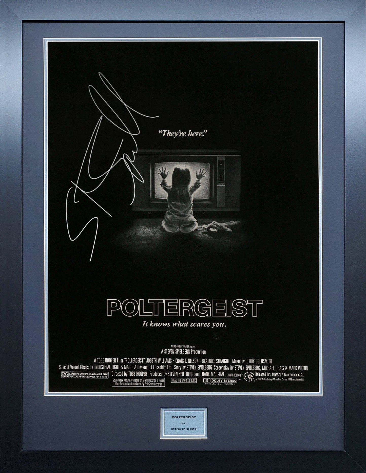 Poltergeist Signed Movie Poster