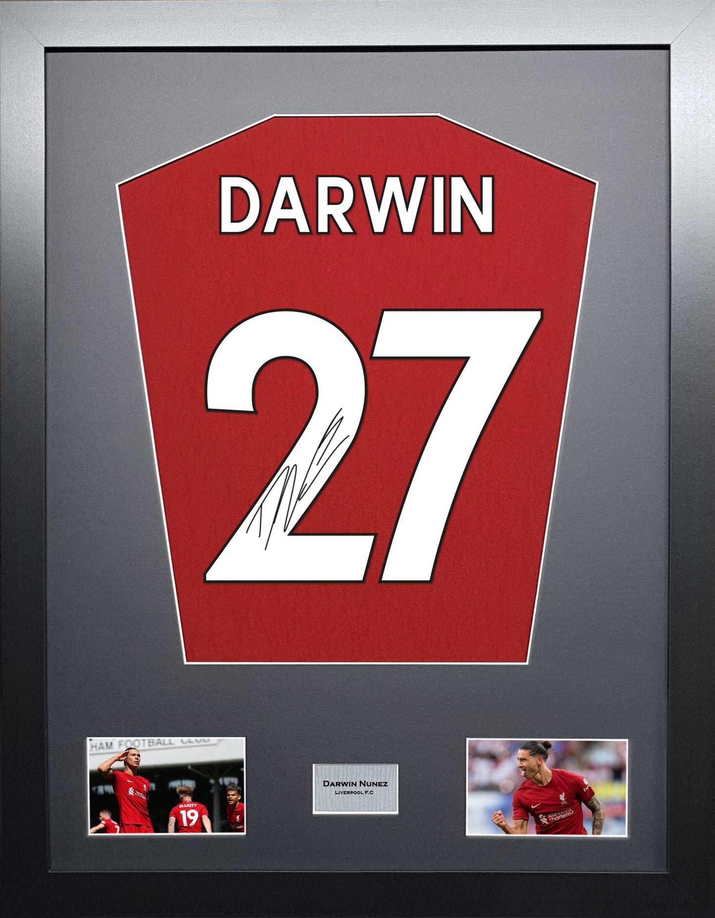 Darwin Nunez Liverpool Signed Shirt Display