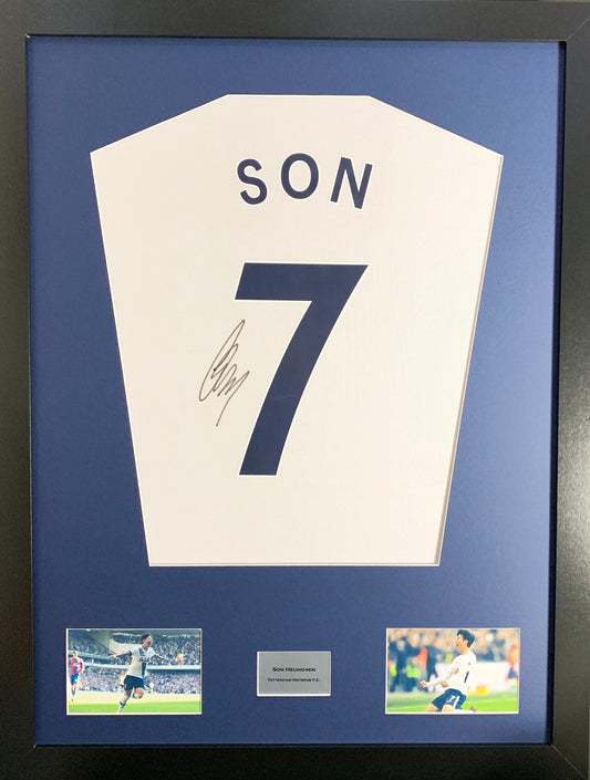 Son Tottenham Hotspur signed Shirt Frame