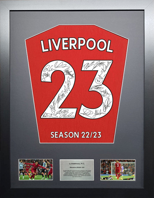 Liverpool 2023 Season Team signed Premier League Frame