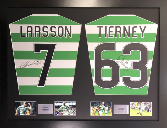 Larsson and Tierney signed Shirt Frame
