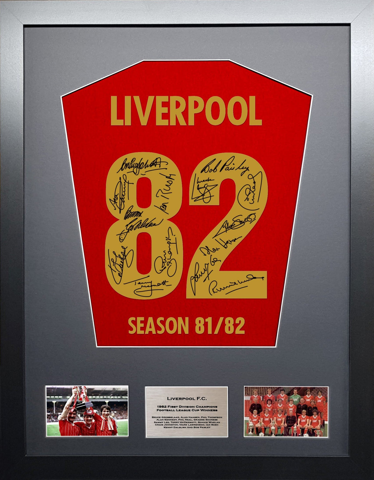 Transparent Frame Liverpool Liverpool 1982 Season Team signed Shirt Frame – The Frame Lab