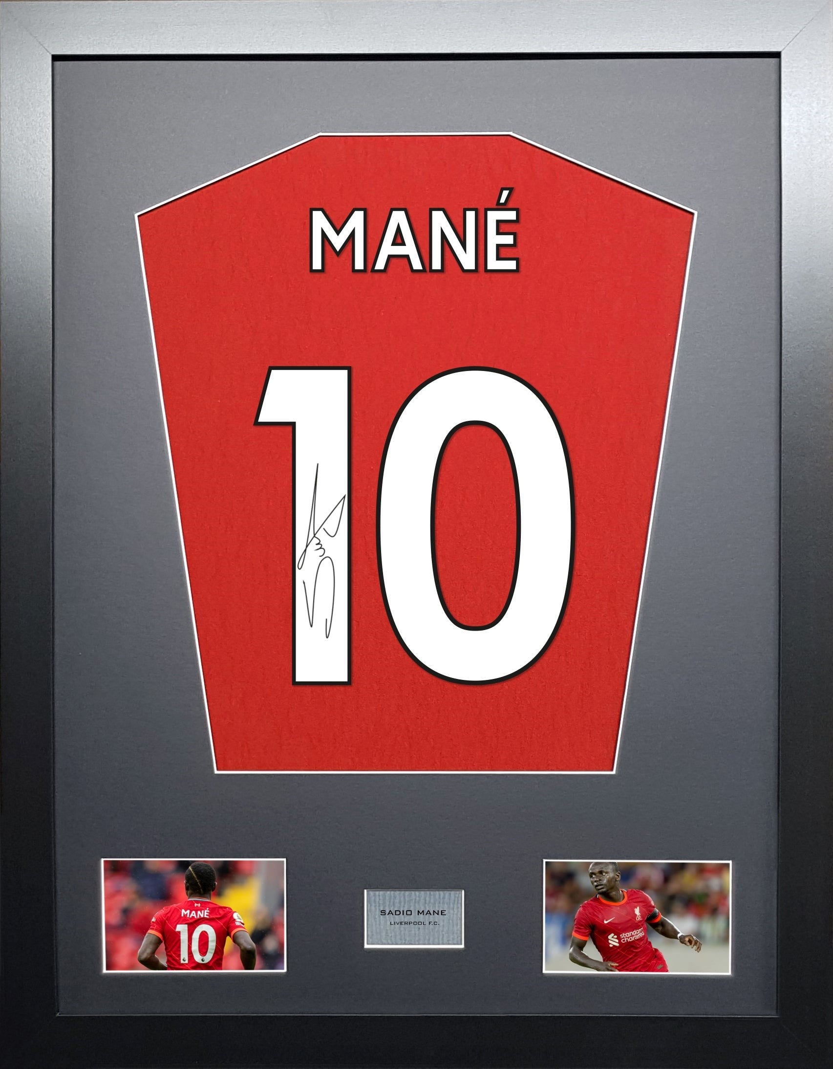 Sadio Mane Liverpool  signed Shirt Frame