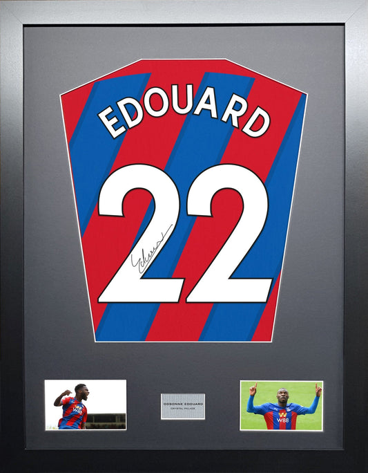 Odsonne Edouard Crystal Palace signed Shirt Frame