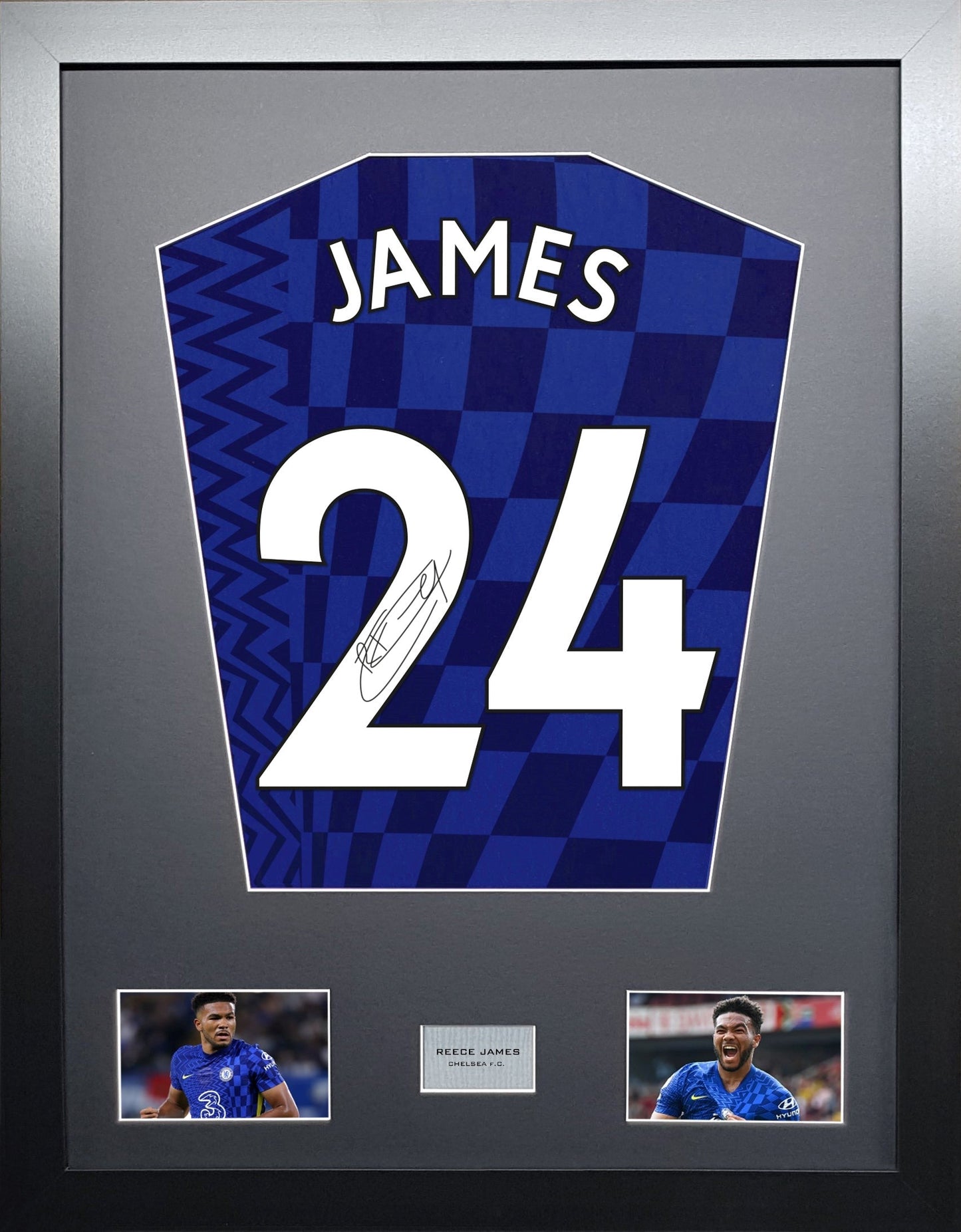 Reece James Chelsea signed Shirt Frame