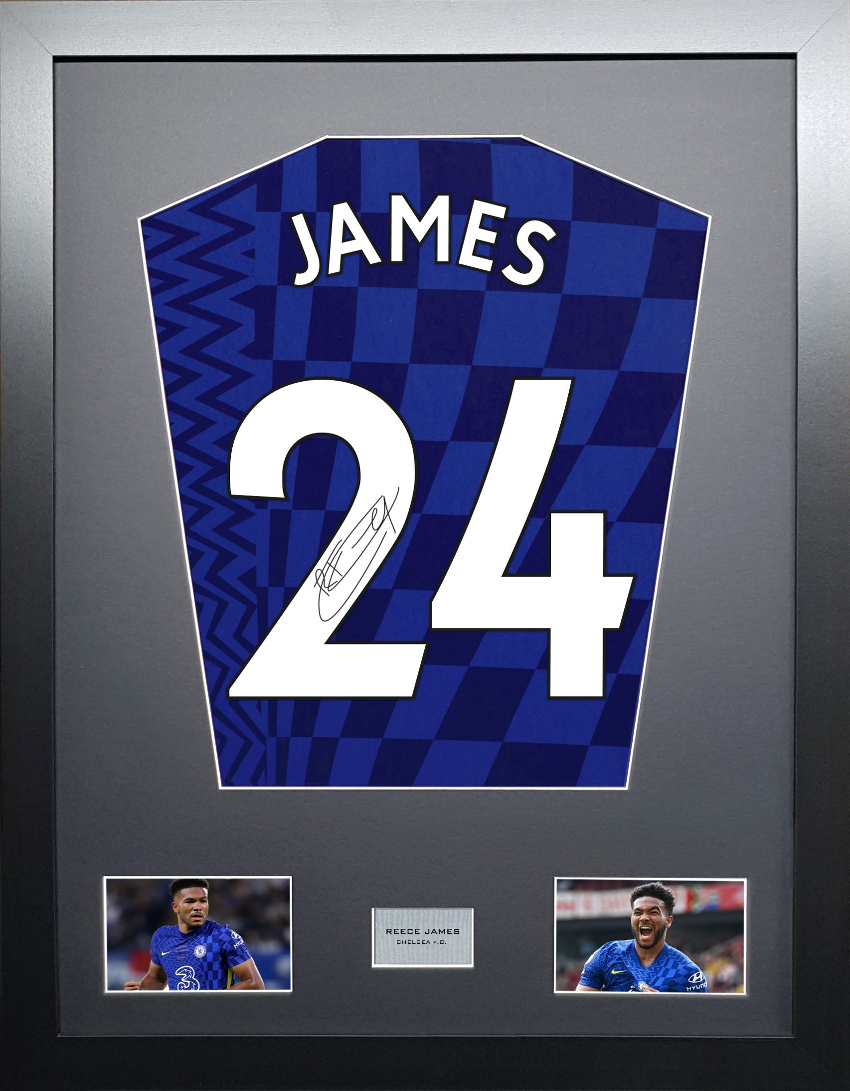 Reece James Chelsea signed Shirt Frame