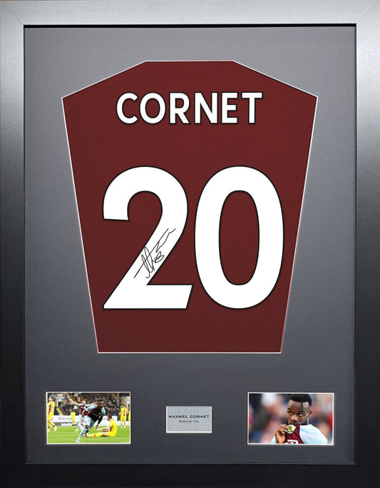 Maxwel Cornet Burnley signed Shirt Frame