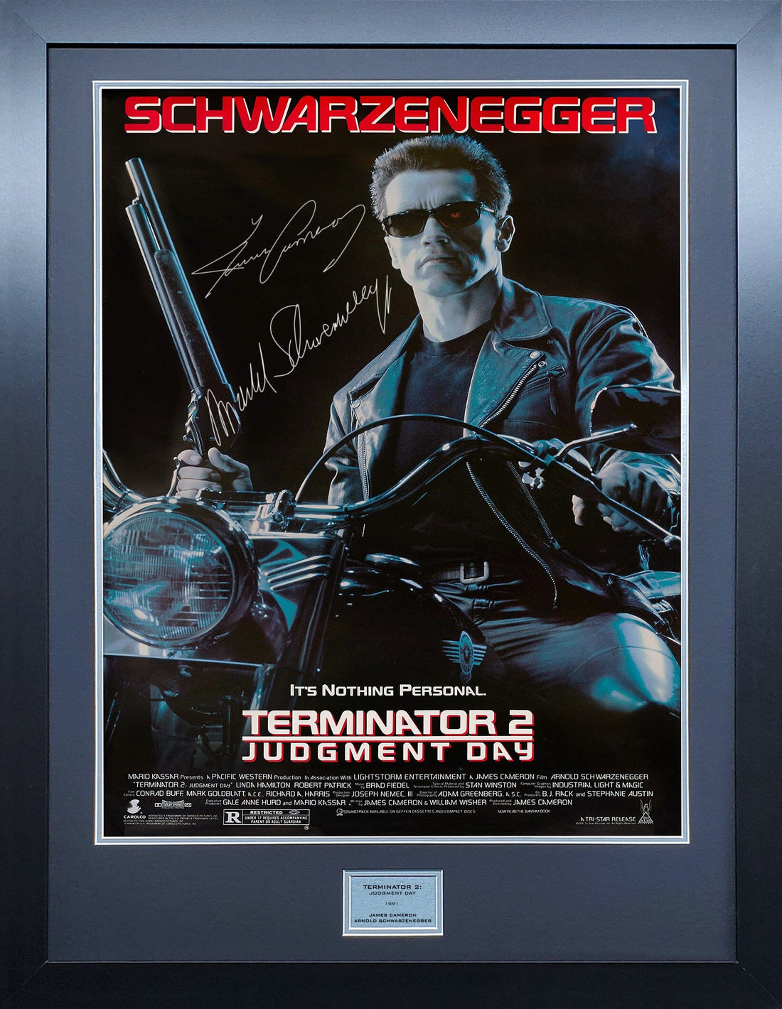 Terminator 2 Lab Terminator 2 Signed Movie Poster – The Frame Lab