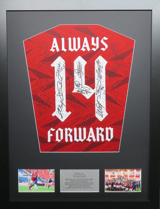 Arsenal Fa Cup Winners 2020 Team signed shirt 