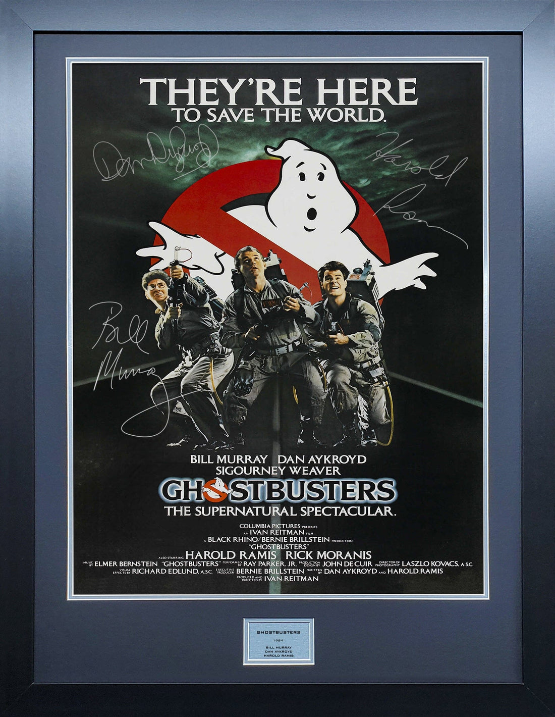 Ghostbusters Signed Movie Poster The Frame Lab ghostbusters-signed-movie-poster-the-frame-lab