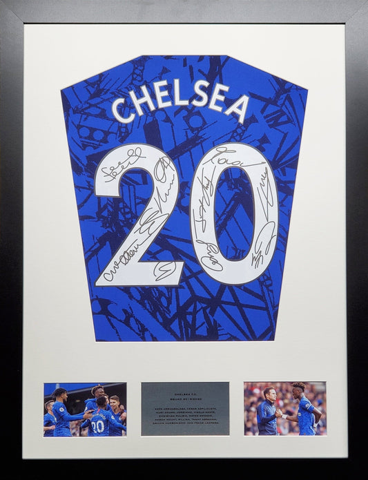 Chelsea 2020 Season Team Signed Shirt Display 