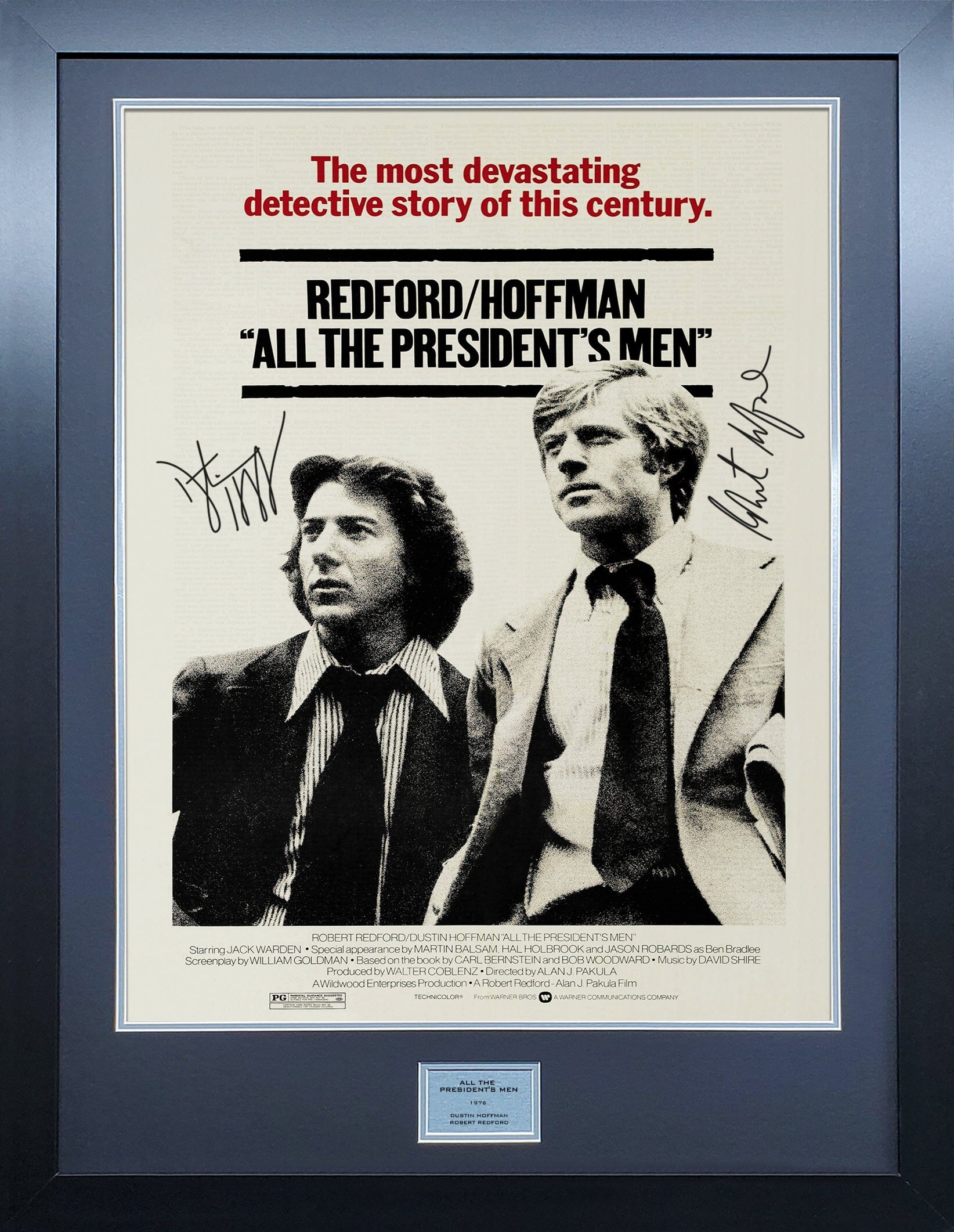 All The Presidents Men signed Movie Poster 