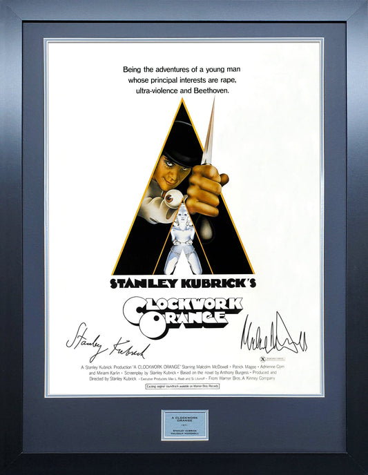 Clockwork Orange Signed Movie Poster 