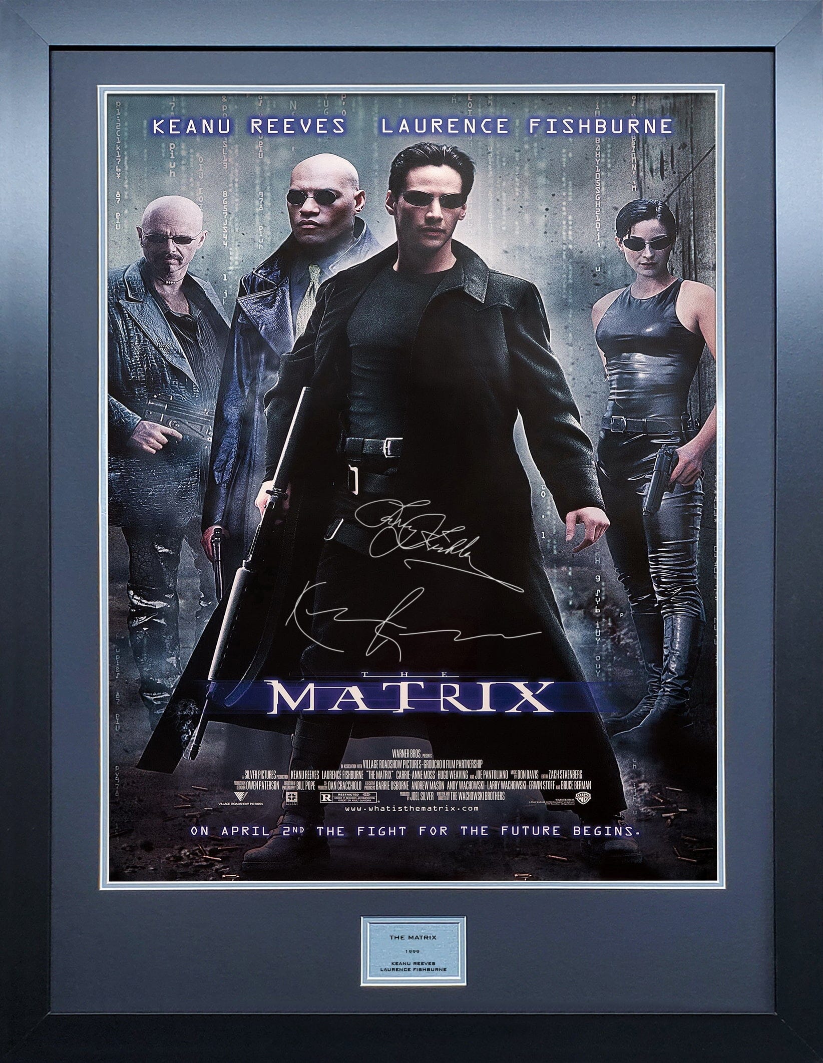 The Matrix Signed Movie Poster – The Frame Lab