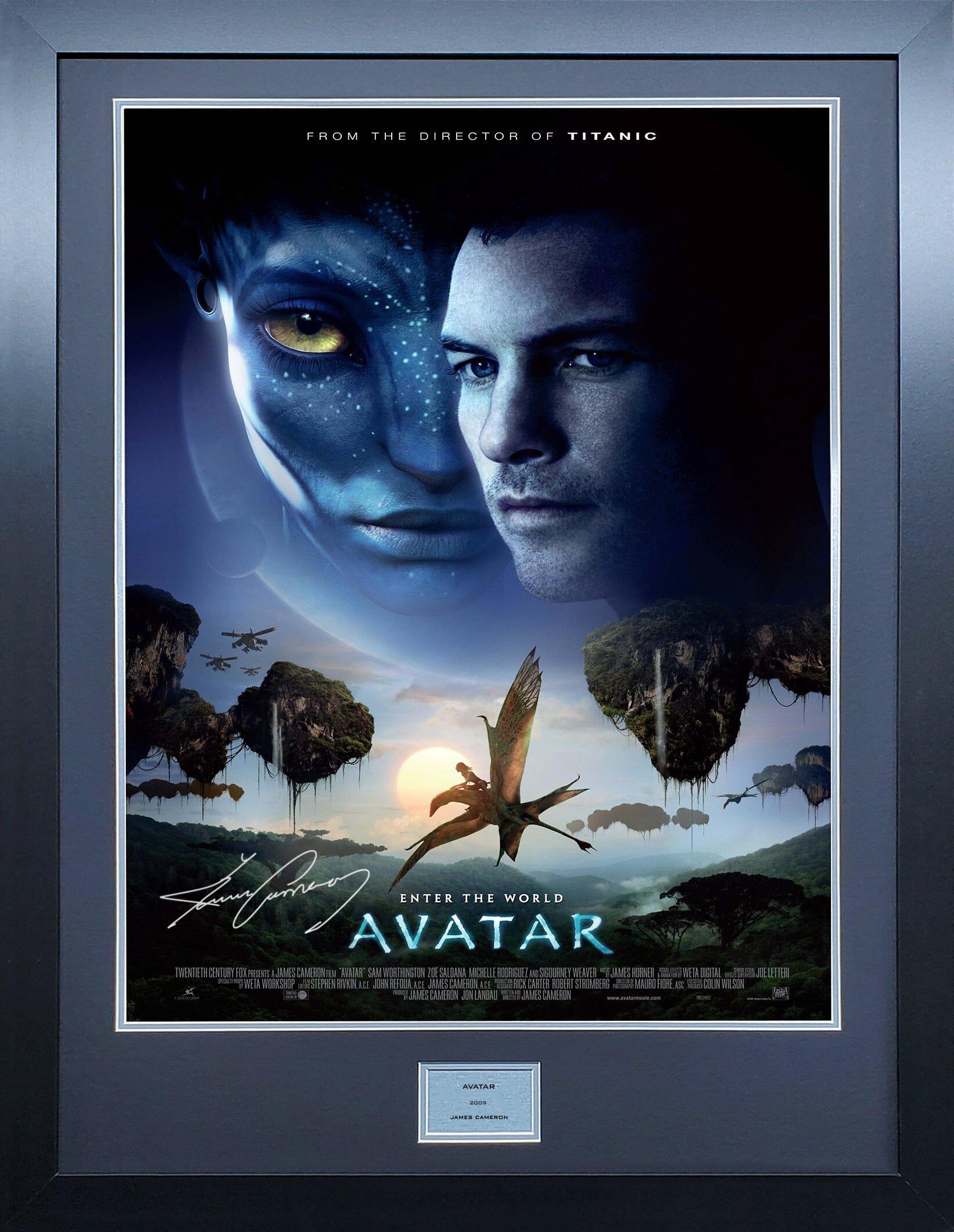Avatar Signed Movie Poster The Frame Lab avatar-signed-movie-poster-the-frame-lab