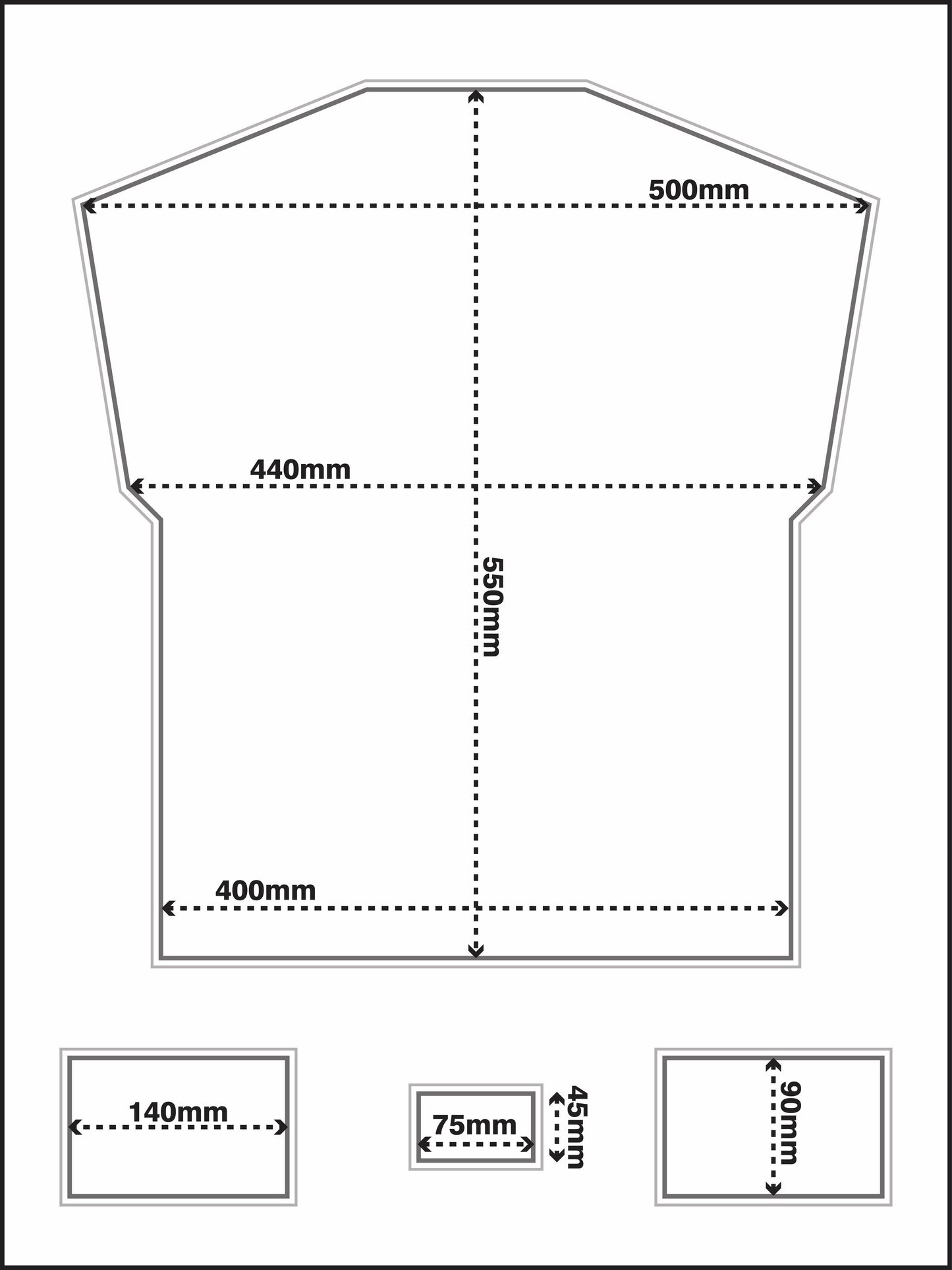 EZ Shirt Framing Kit Large. Black and Gold with free personalised plaque.