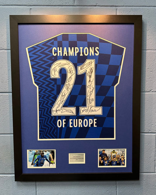 Large Blue and White Ez Shirt Framing Kit