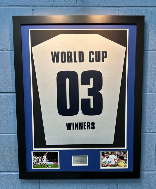 Large Blue and White Shirt Framing Kit